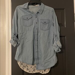 Willow Light Blue Casual Button Down Shirt